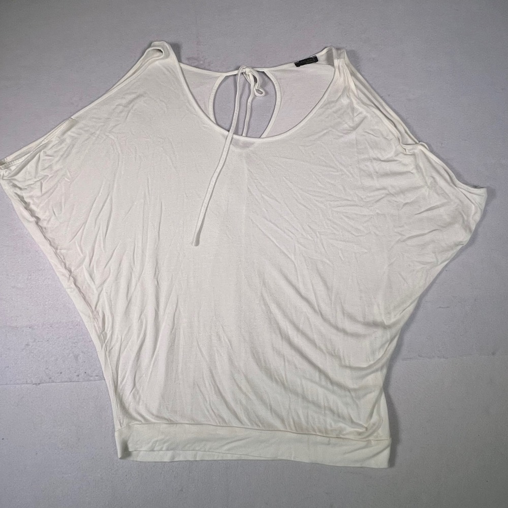 Lascana for Venus Cold Shoulder Blouse Womens M White Excellent